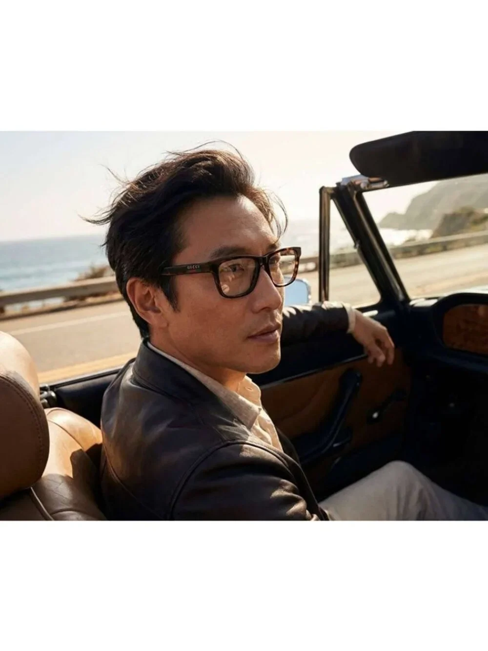 Gucci GG1987O 002 Eyeglasses Havana 54mm Square Frame
